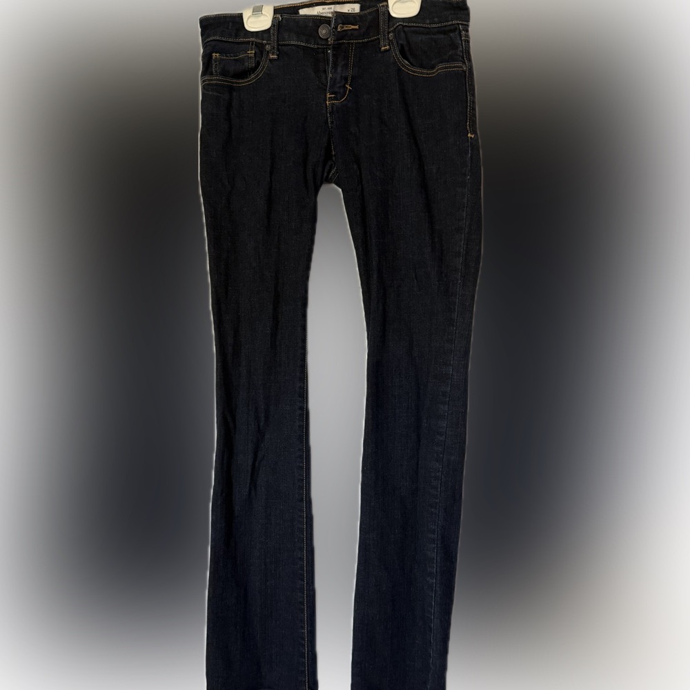 Abercrombie & Fitch Y2K low rise dark wash bootcut Jeans